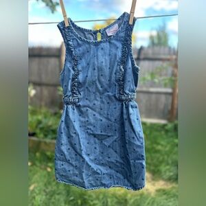 Denim Hanna Andersson Polka Dotted Dress EUC Sz 5 (110) 5T